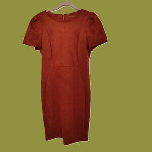 Orange soft dress basic earthy, Americana, Prep Classic, Inspiring, office siren